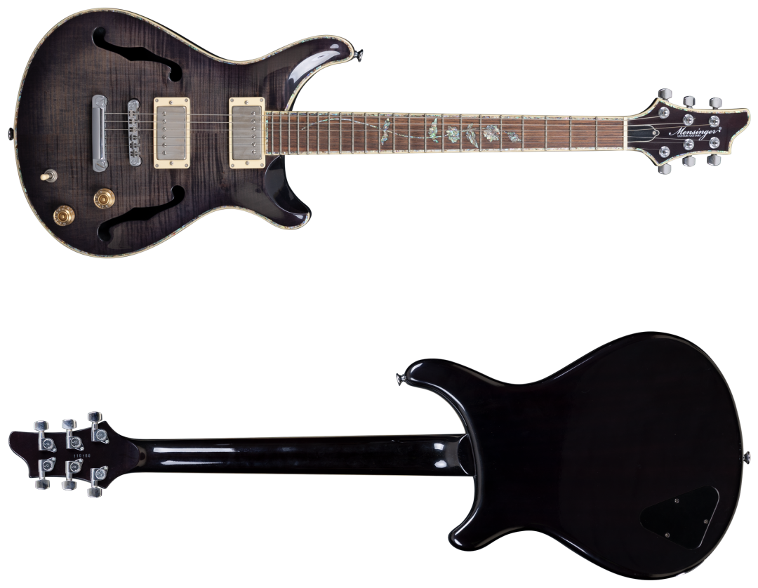 Mensinger Joker S Black Burst Hollowbody